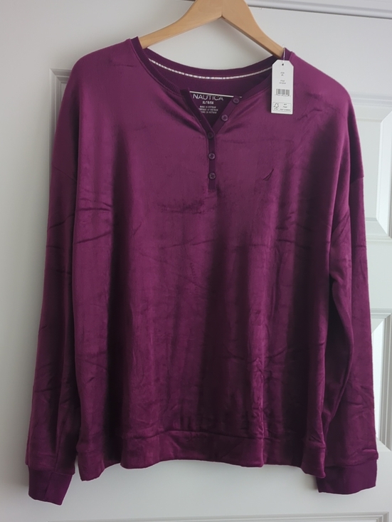 Nautica Other - Nautica Pajama Top Long Sleeve - Plum P2P 25-30 L27